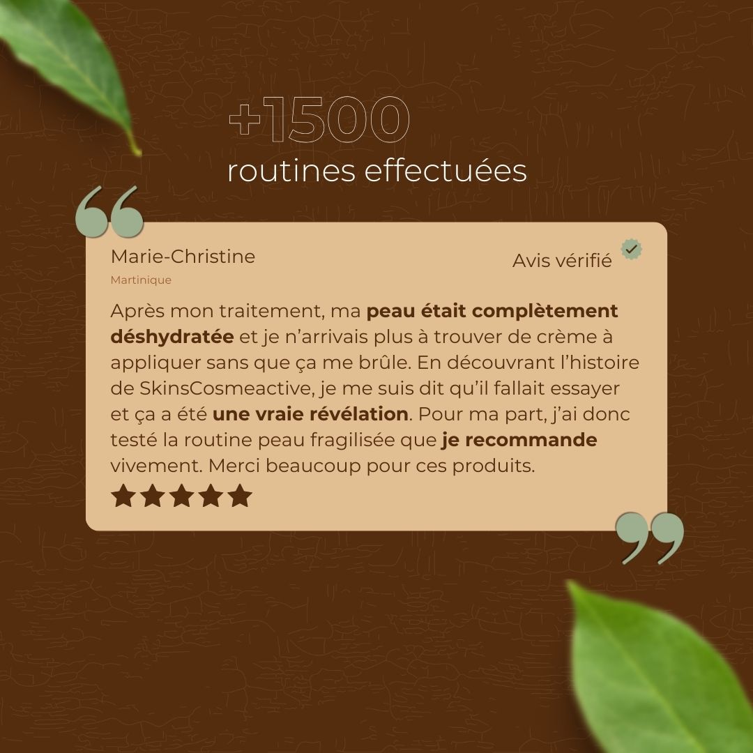 Routine peaux fragilisées