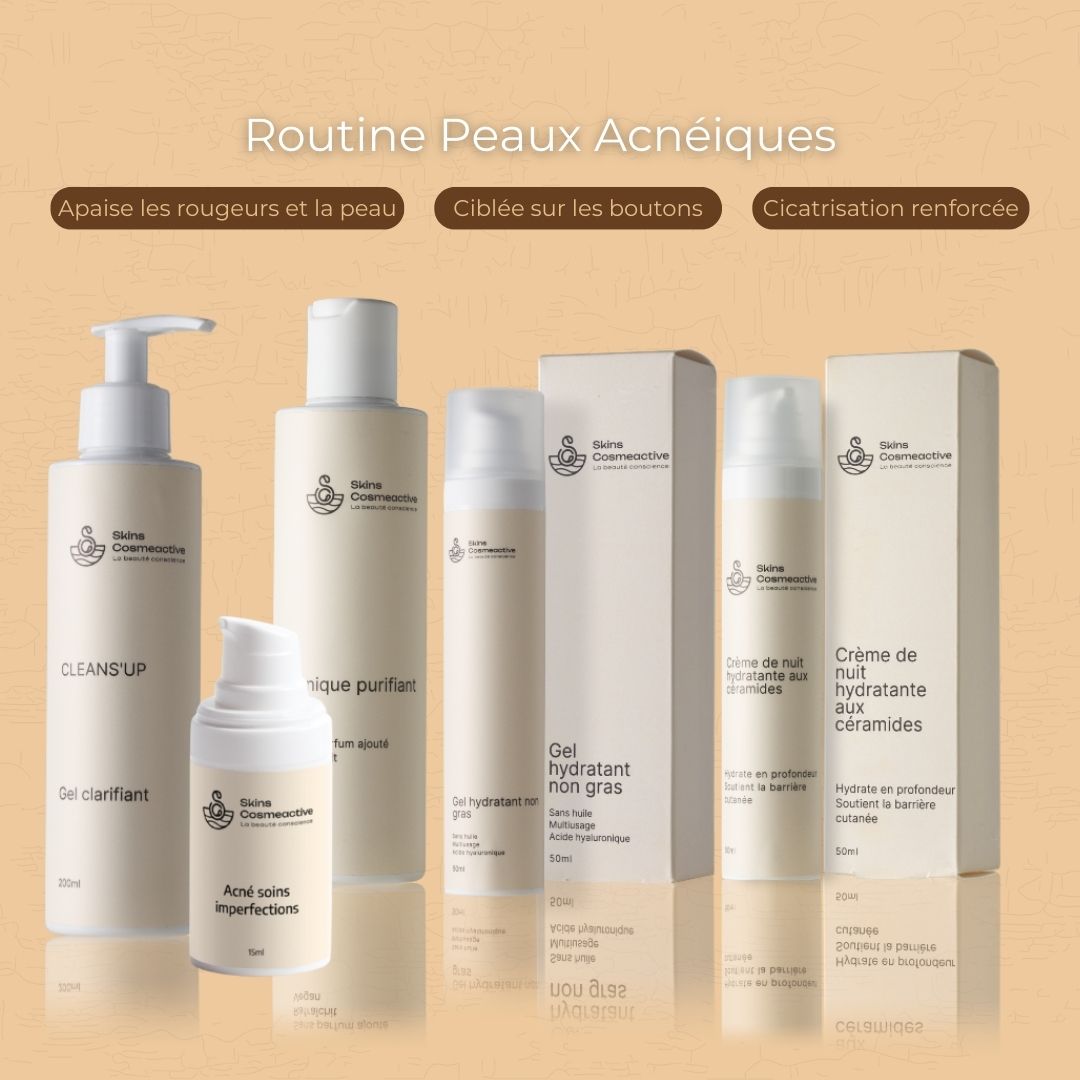 Routine peaux acnéiques