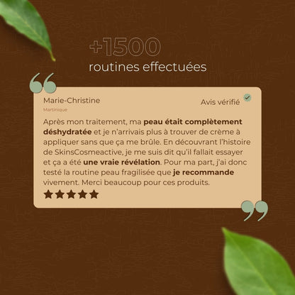 Routine peaux fragilisées